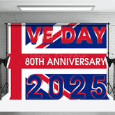 Lofaris British Flag 80th Anniversary 2025 VE Day Backdrop